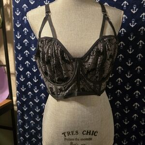 Torrid Black Lace Bra Intimates